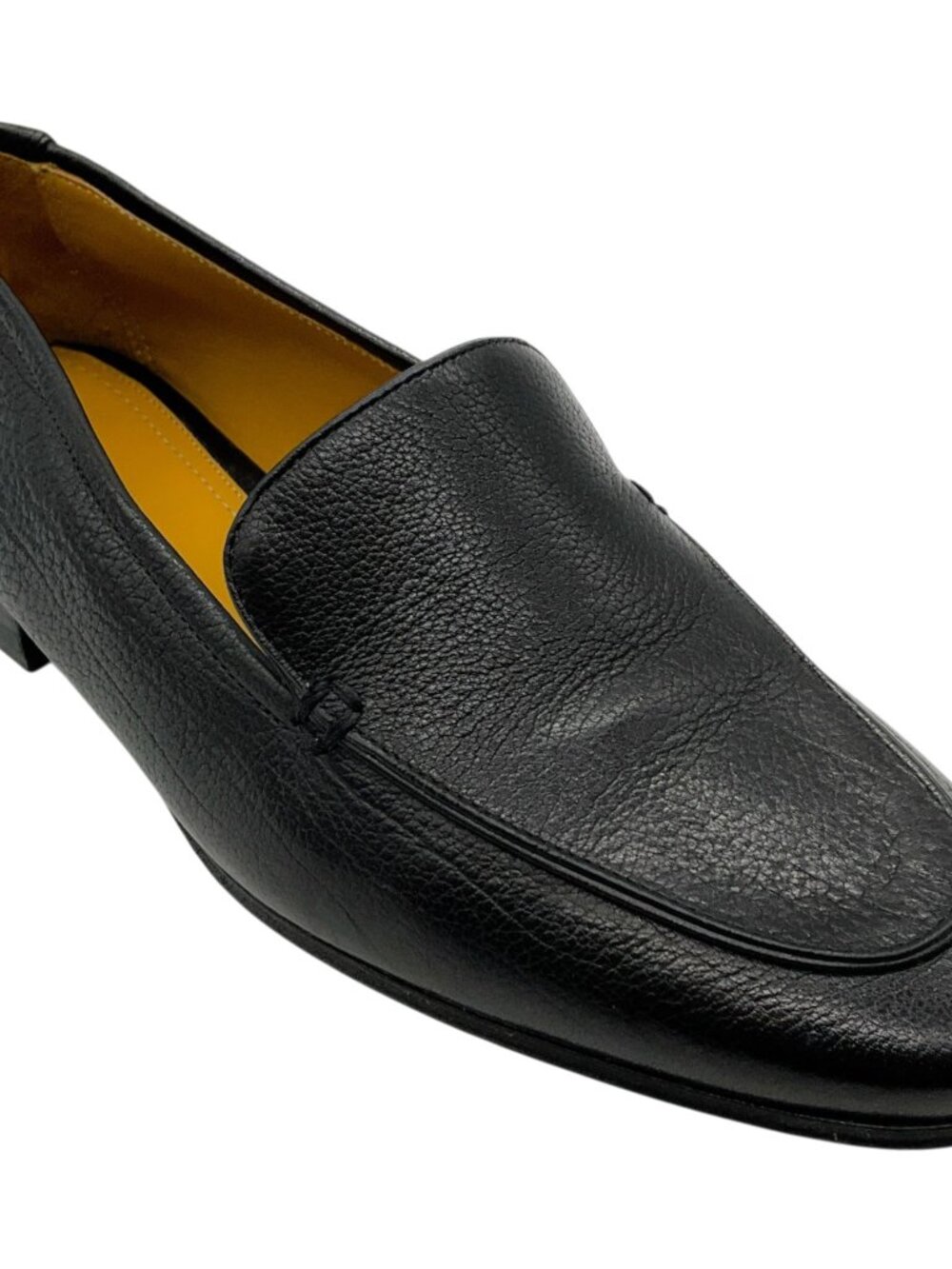 The Row Black Pebbled Leather Adam Loafers